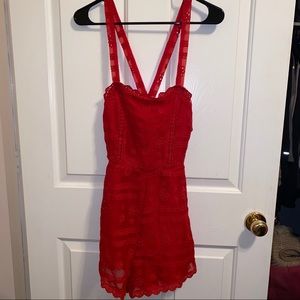Forever 21 Red Romper